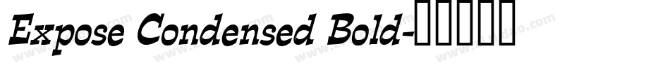 Expose Condensed Bold字体转换